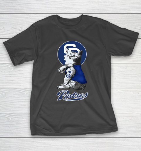 MLB Baseball My Cat Loves San Diego Padres T-Shirt