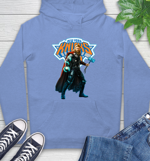 NBA Thor Avengers Endgame Basketball New York Knicks Hoodie 11