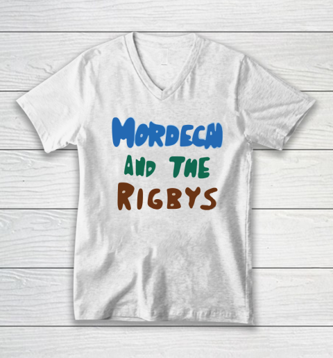 Mordecai And the Rigbys V-Neck T-Shirt