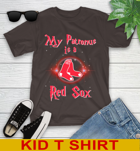 MLB Baseball Harry Potter My Patronus Is A Boston Red Sox Youth T-Shirt 6