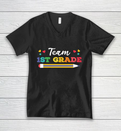 Back To School Shirt Team 1st grade 1 V-Neck T-Shirt