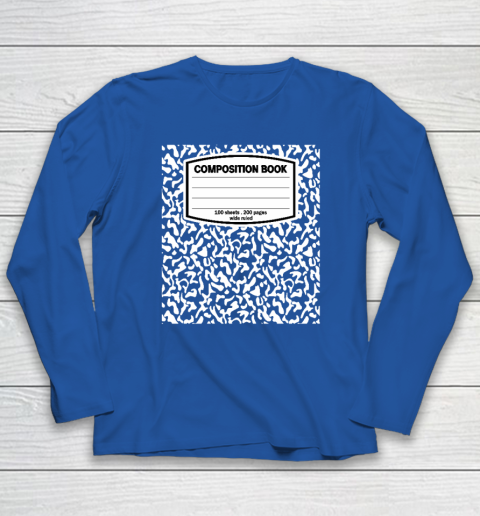 Composition Book Notebook Matching group Halloween Teacher Long Sleeve T-Shirt 5