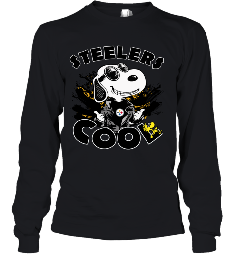 Pittsburg Steelers Snoopy Joe Cool We're Awesome Youth Long Sleeve