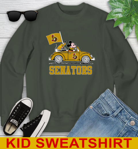 NHL Hockey Ottawa Senators Pluto Mickey Driving Disney Shirt Youth Sweatshirt 10 NHL Hockey Ottawa Senators Pluto Mickey Driving Disney Shirt Youth Sweatshirt - Image 10