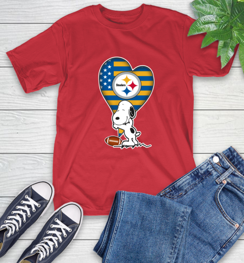Pittsburgh Steelers NFL Football The Peanuts Movie Adorable Snoopy T-Shirt 10