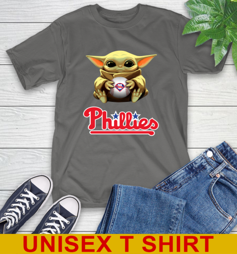 MLB Baseball Philadelphia Phillies Star Wars Baby Yoda Shirt 8