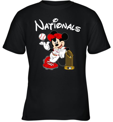 Washington Nationals Mickey Taking The Trophy MLB 2019 Youth T-Shirt