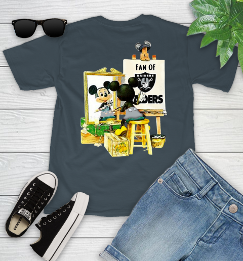 NFL Football Oakland Raiders Mickey Drawing Shirt 102