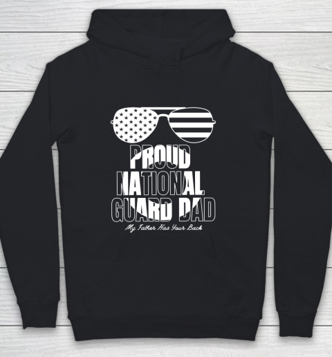Veteran Shirt Proud National Guard Dad My Father Has Your Back Youth Hoodie