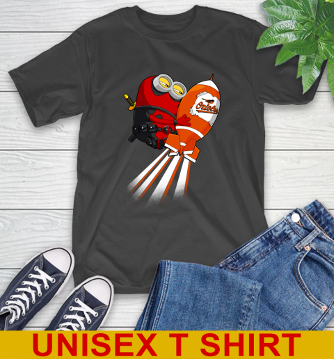 MLB Baseball Baltimore Orioles Deadpool Minion Marvel Shirt T-Shirt
