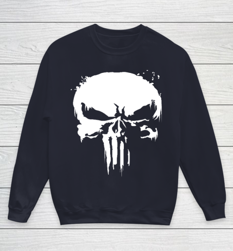 The Punisher Jon Bernthal Frank Castle Punisher Black Essential Youth Sweatshirt 2
