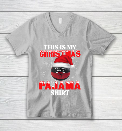 Chicago Bulls This Is My Christmas Pajama Shirt NBA V-Neck T-Shirt 4 Chicago Bulls This Is My Christmas Pajama Shirt NBA V-Neck T-Shirt - Image 4