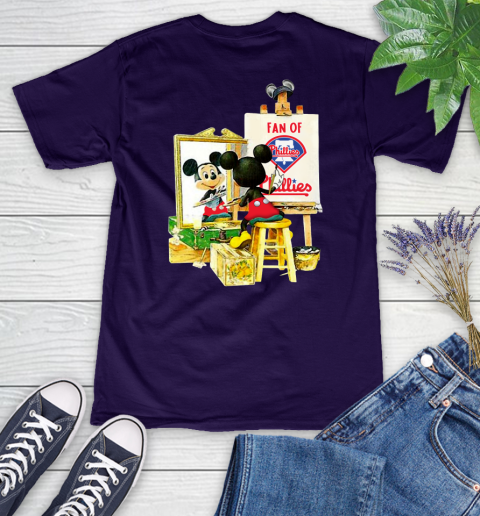 MLB Baseball Philadelphia Phillies Mickey Drawing Shirt 74
