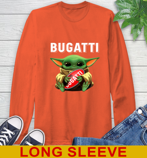 Star Wars Baby Yoda Hugs Bugatti Car Shirt 58