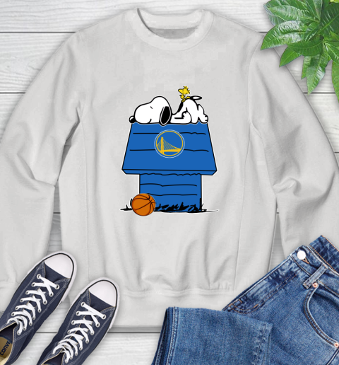Golden State Warriors NBA Basketball Snoopy Woodstock The Peanuts Movie Sweatshirt