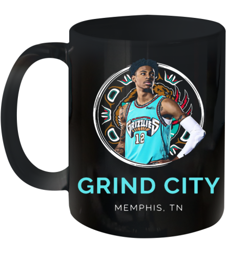 Ja Morant Grizzlies ‘Grind City' Memphis TN Ceramic Mug 11oz