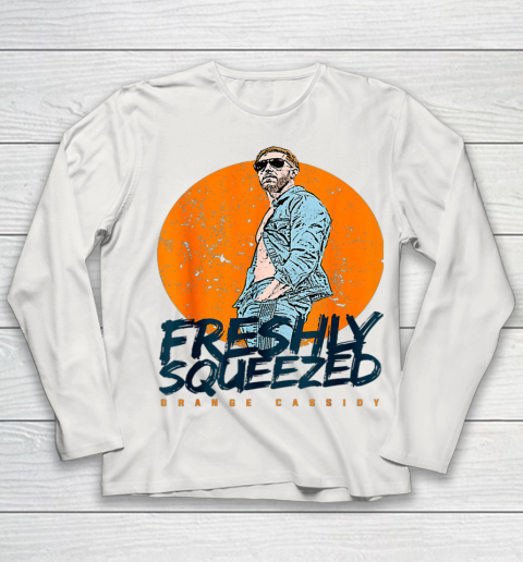 Wrestling Freshly Squeezed Orange Cassidy AEW Wrestler Youth Long Sleeve 8