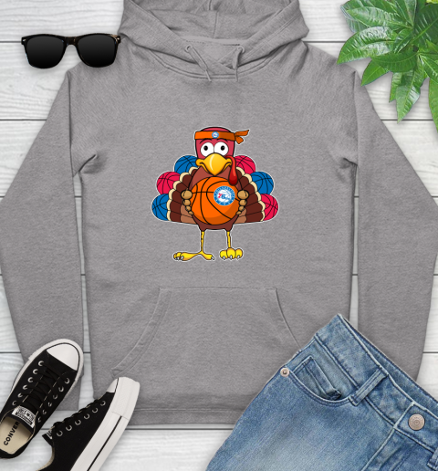 Philadelphia 76ers Turkey thanksgiving day Youth Hoodie 6