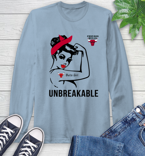 NBA Chicago Bulls Girl Unbreakable Basketball Sports Long Sleeve T-Shirt 6