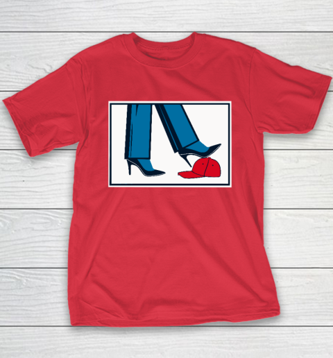 Kamala Harris Heels Stepping On Maga Hat Youth T-Shirt 7