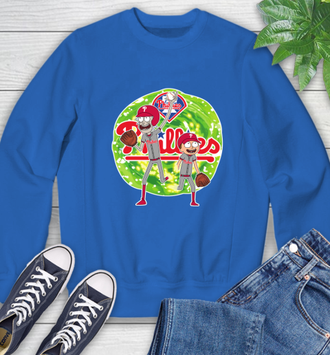 MLB Philadelphia Phillies Rick And Morty Baseball Sports Sweatshirt 8