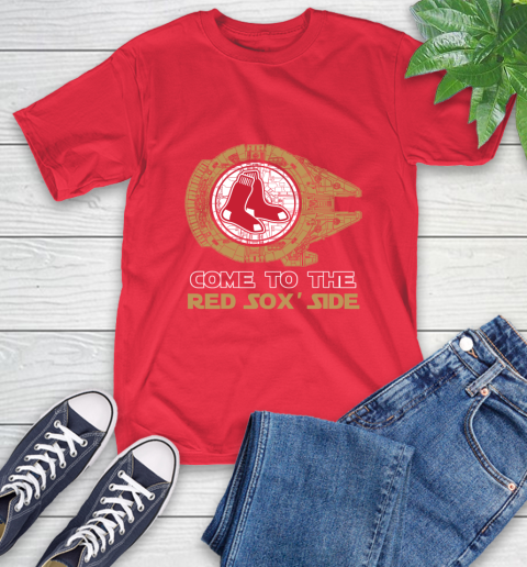 MLB Come To The Boston Red Sox Side Star Wars Baseball Sports T-Shirt 11