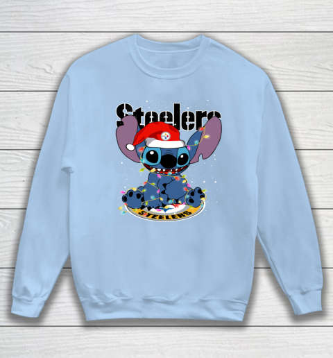 Pittsburgh Steelers NFL Football noel stitch Christmas Sweatshirt 4