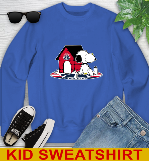 NBA Basketball Washington Wizards Snoopy The Peanuts Movie Shirt Youth Sweatshirt 7
