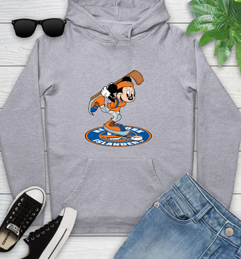NHL Hockey New York Islanders Cheerful Mickey Disney Shirt Youth Hoodie 6