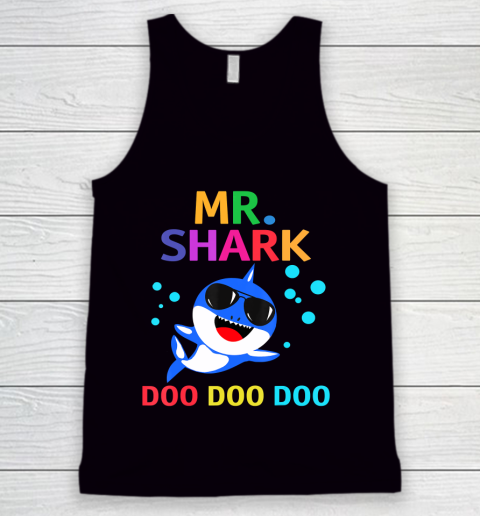Father gift shirt Mens Mr. Shark shirt Funny Father's Day gift T Shirt Tank Top