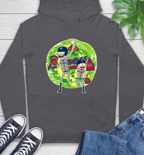 MLB Atlanta Braves Rick And Morty Baseball Sports Hoodie 7