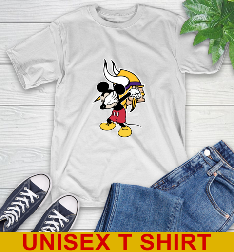 Minnesota Vikings NFL Football Dabbing Mickey Disney Sports T-Shirt