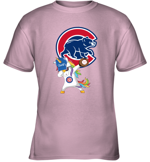 Hip Hop Dabbing Unicorn Flippin Love Chicago Cubs Women's T-Shirt 