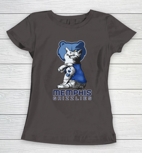 NBA Basketball My Cat Loves Memphis Grizzlies Women's T-Shirt 7