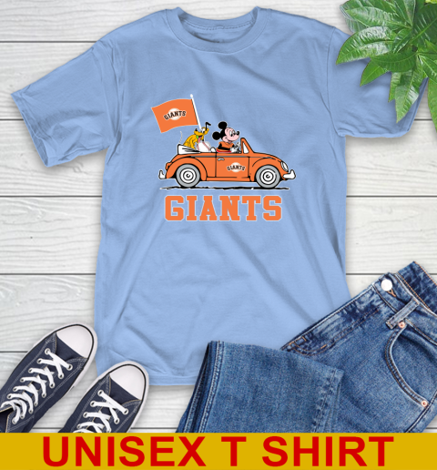 MLB Baseball San Francisco Giants Pluto Mickey Driving Disney Shirt T-Shirt 11
