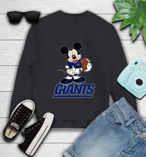 NFL Football New York Giants Cheerful Mickey Mouse Shirt Sweatshirt