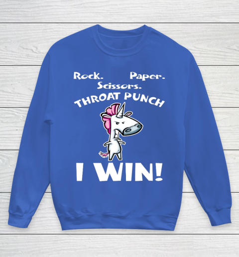 Rock Paper Scissors Throat Punch I Win Unicorn Shirt Rock Paper Scissors Throat Punch I Win Unicorn Shirt
