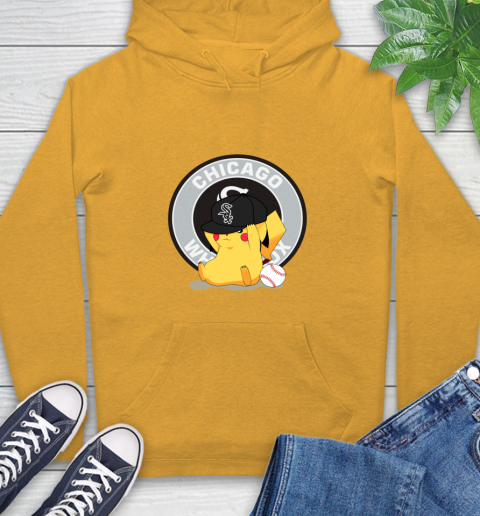 MLB Pikachu Baseball Sports Chicago White Sox Hoodie 3