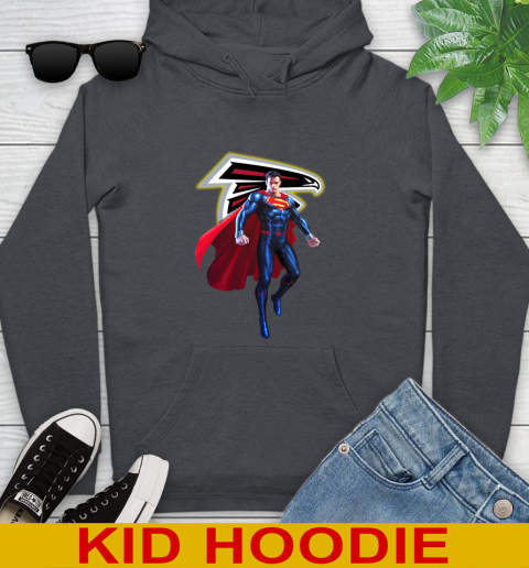 NFL Superman DC Sports Football Atlanta Falcons Youth Hoodie 9