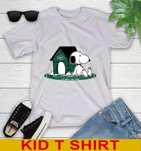 NFL Football New York Jets Snoopy The Peanuts Movie Shirt Youth T-Shirt 5