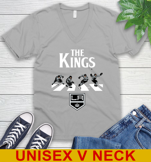 NHL Hockey Los Angeles Kings The Beatles Rock Band Shirt V-Neck T-Shirt 3