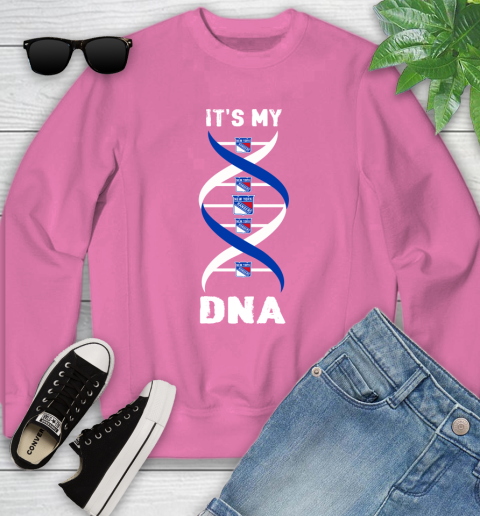 New York Rangers NHL Hockey It's My DNA Sports Youth Sweatshirt 6