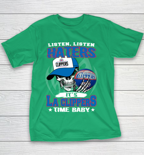 Listen Haters It is CLIPPERS Time Baby NBA Youth T-Shirt 3