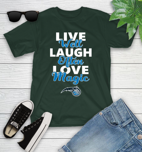 NBA Basketball Orlando Magic Live Well Laugh Often Love Shirt Youth T-Shirt 4