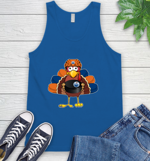 Edmonton Oilers Turkey Thanksgiving Day Tank Top 5
