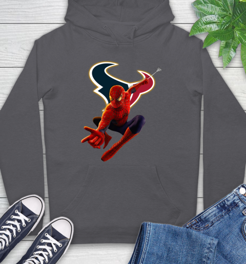 NFL Spider Man Avengers Endgame Football Houston Texans Hoodie 7