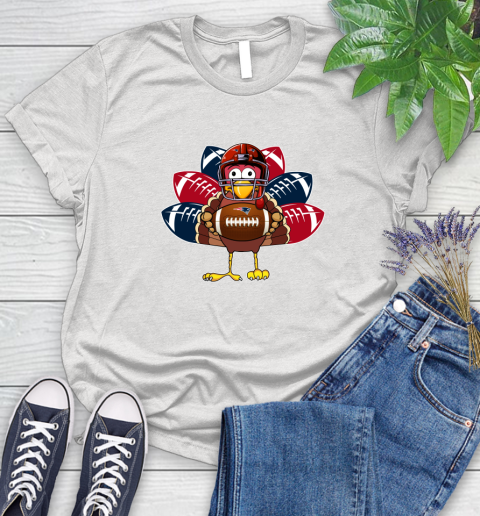 New England Patriots Turkey Thanksgiving Day Women's T-Shirt