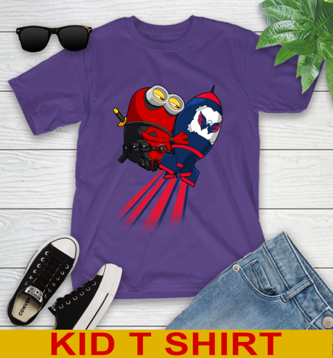 NHL Hockey Washington Capitals Deadpool Minion Marvel Shirt Youth T-Shirt 3