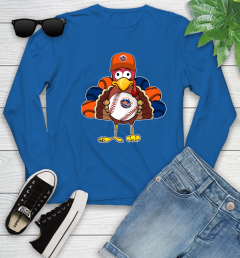 New York Mets Turkey thanksgiving Youth Long Sleeve 9