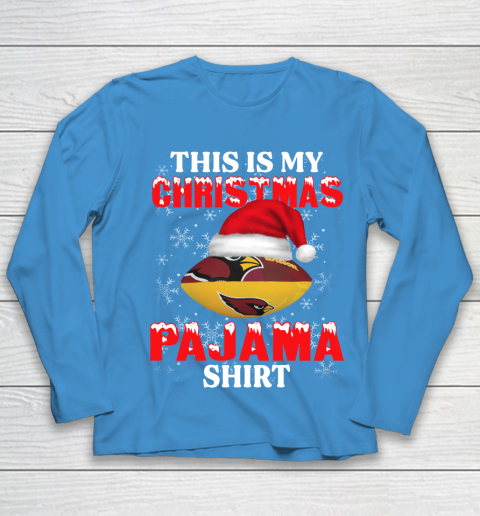 Arizona Cardinals This Is My Christmas Pajama Shirt NFL Youth Long Sleeve 5